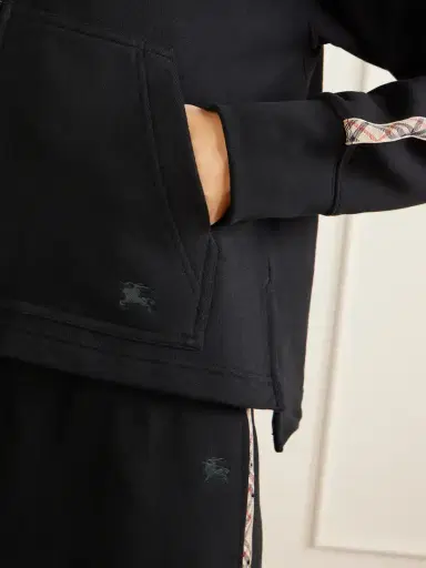 Burberry Harper Checked Cotton-jersey Zip-up Hoodie | Thumbnail 5
