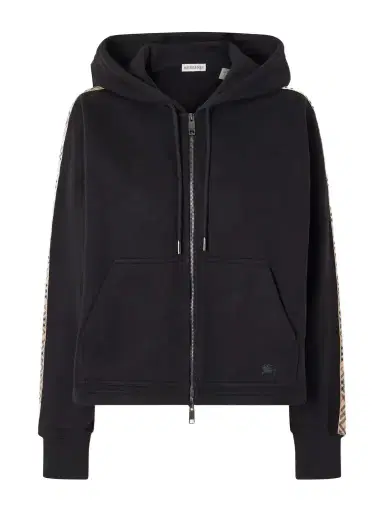 Burberry Harper Checked Cotton-jersey Zip-up Hoodie | Thumbnail 1