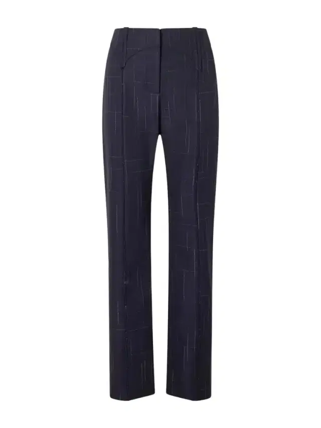 Tory Burch Checked Wool-blend Straight-leg Pants