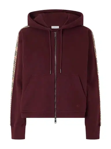 Burberry Harper Checked Cotton-jersey Zip-up Hoodie | Thumbnail 1