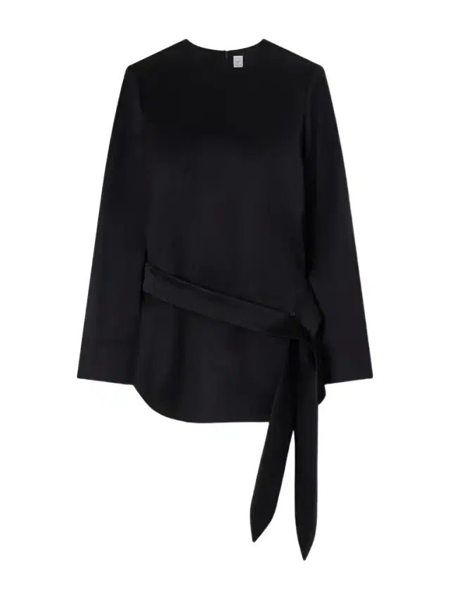 TOTEME Belted Satin Blouse