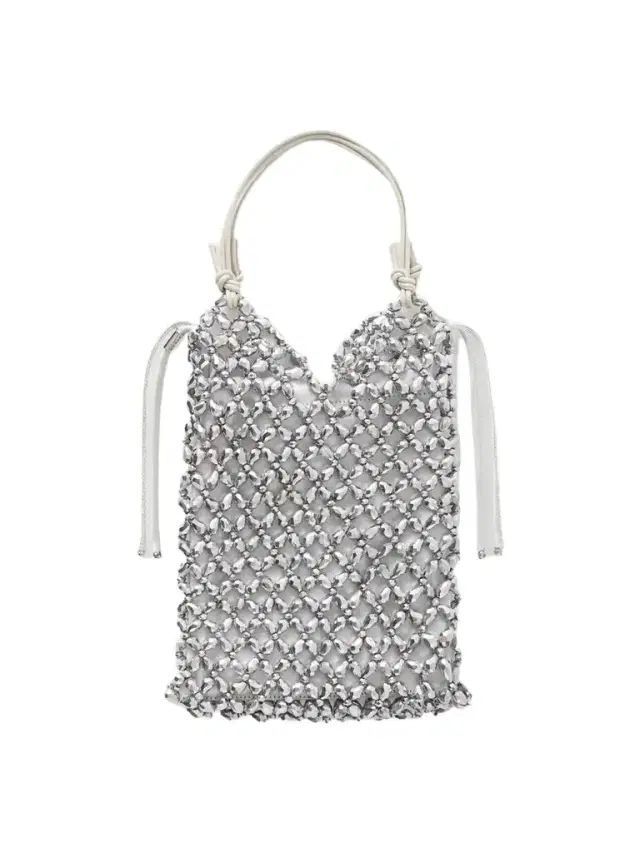 Staud Kelly Leather-trimmed Embellished Satin Shoulder Bag
