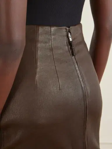 Rick Owens Dirt Pillar Textured-leather Maxi Skirt | Thumbnail 5