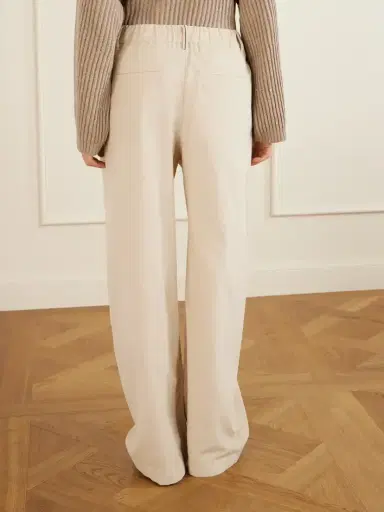 Brunello Cucinelli Pleated Cotton, Lyocell And Cashmere-blend Corduroy Wide-leg Pants | Thumbnail 4