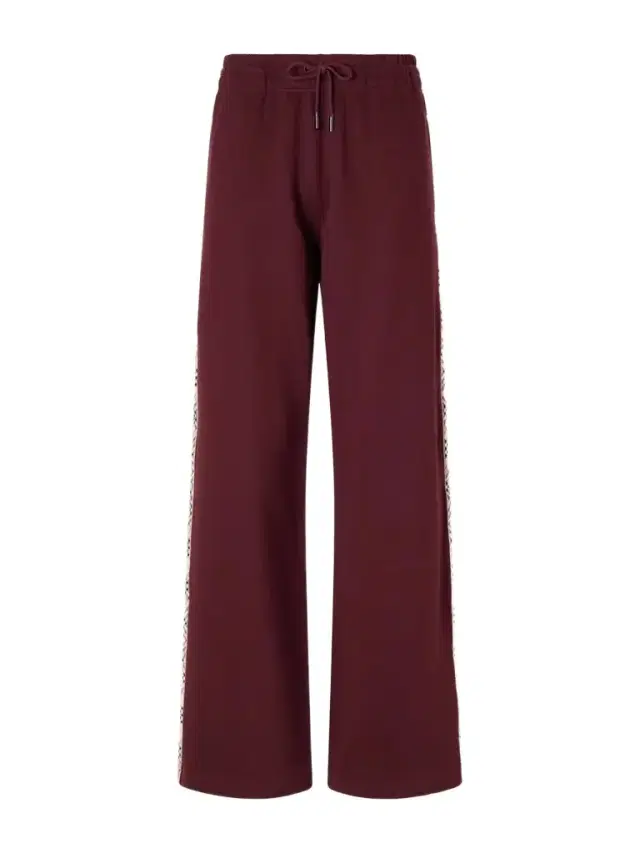 Burberry Jodie Checked Cotton-jersey Straight-leg Track Pants