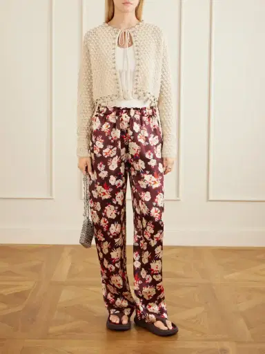 Rabanne Embellished Crocheted Cotton Cardigan | Thumbnail 2