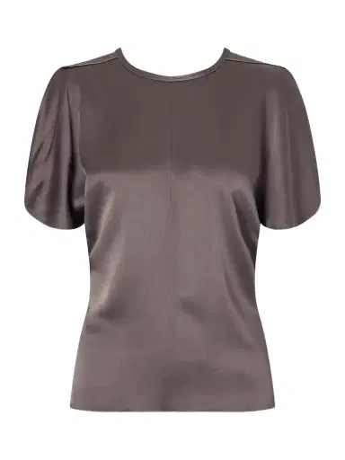 Victoria Beckham Bela Draped Satin Blouse | Thumbnail 1