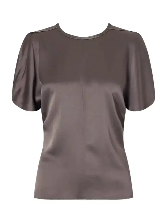 Victoria Beckham Bela Draped Satin Blouse