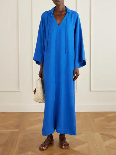 Lisa Marie Fernandez Tie-detailed Woven Maxi Dress | Thumbnail 2 Lisa Marie Fernandez Tie-detailed Woven Maxi Dress | Thumbnail 2