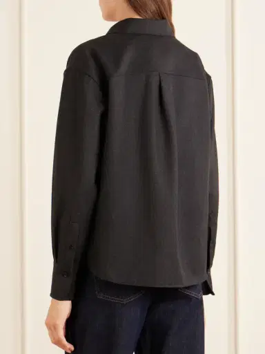 Victoria Beckham Ellys Wool Shirt | Thumbnail 3
