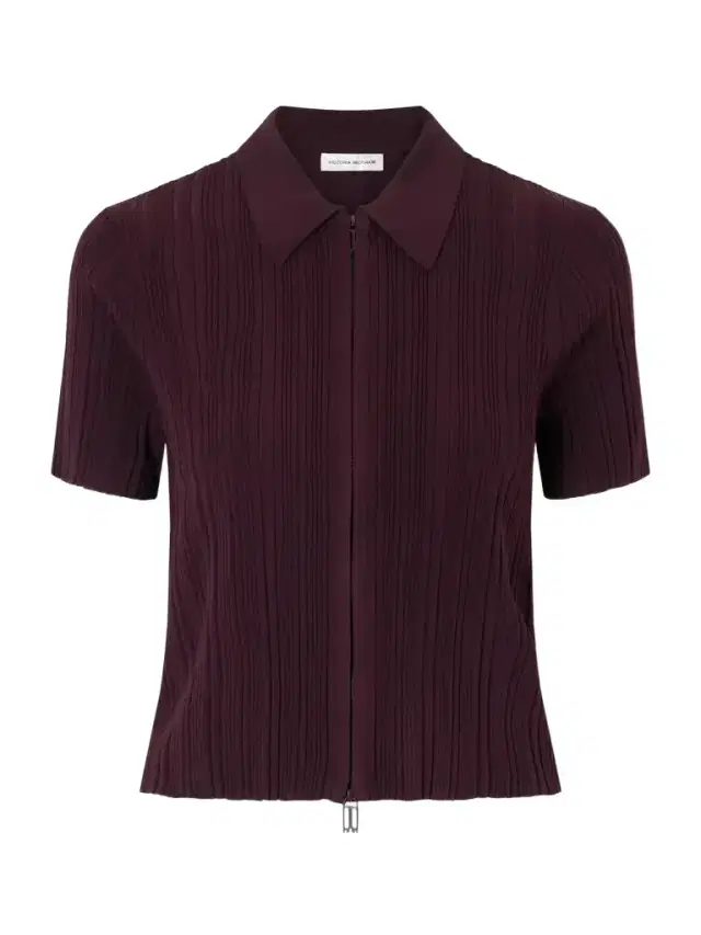 Victoria Beckham Ribbed Polo Top