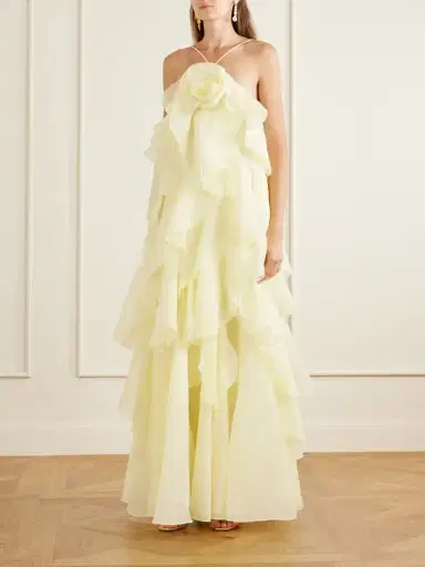 Aje Pandorea Appliquéd Ruffled Organza Gown | Thumbnail 2