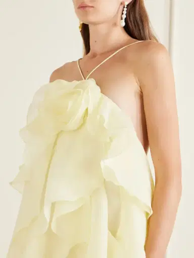 Aje Pandorea Appliquéd Ruffled Organza Gown | Thumbnail 4