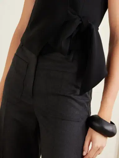 Max Mara Cropped Cady Vest | Thumbnail 4 Max Mara Cropped Cady Vest | Thumbnail 4