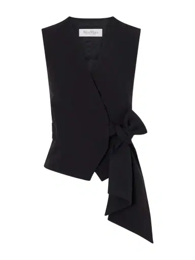 Max Mara Cropped Cady Vest | Thumbnail 1 Max Mara Cropped Cady Vest | Thumbnail 1