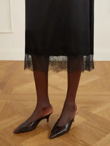 Le Monde Béryl Petra 70 Snake-effect Leather Mules | Thumbnail 2 Le Monde Béryl Petra 70 Snake-effect Leather Mules | Thumbnail 2