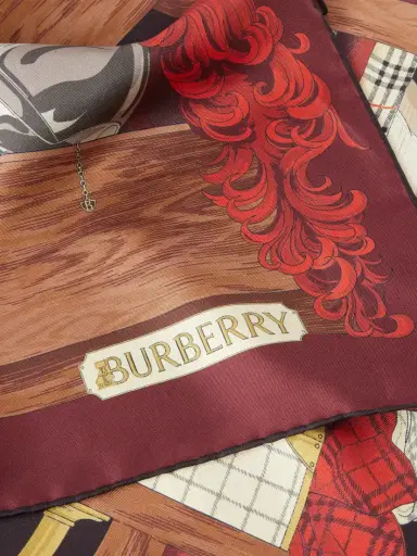 Burberry Printed Silk-twill Scarf | Thumbnail 3