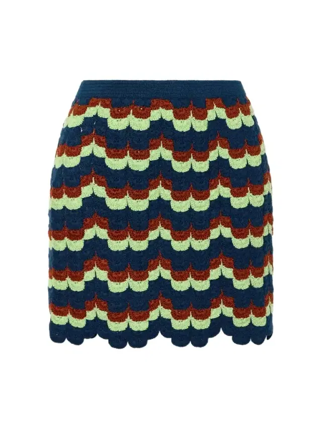 Alba Crocheted Cotton Mini Skirt