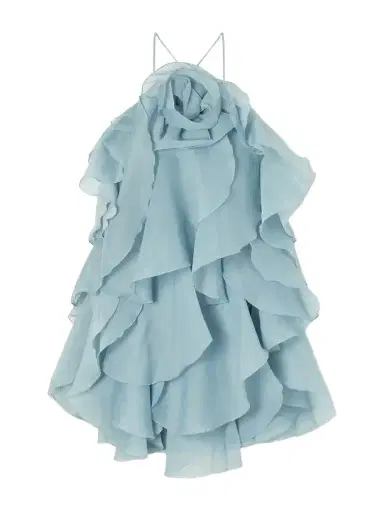 Aje Pandorea Appliquéd Ruffled Layered Chiffon Mini Dress | Thumbnail 1 Aje Pandorea Appliquéd Ruffled Layered Chiffon Mini Dress | Thumbnail 1
