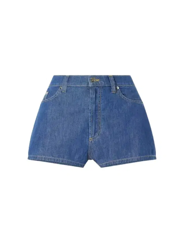 Versace Denim High-rise Shorts