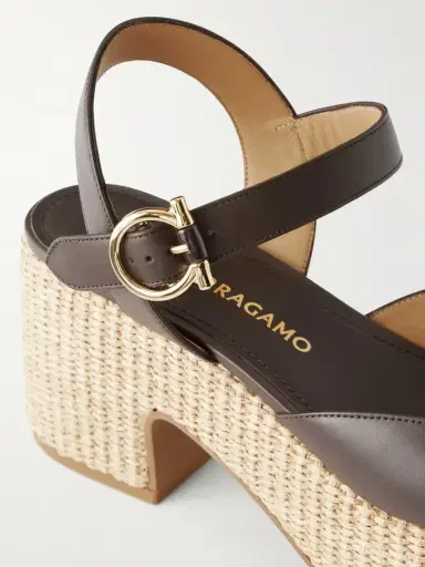 Ferragamo Nerea 90 Leather Platform Sandals | Thumbnail 5 Ferragamo Nerea 90 Leather Platform Sandals | Thumbnail 5