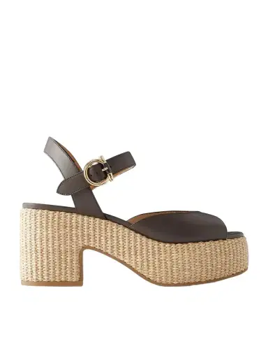 Ferragamo Nerea 90 Leather Platform Sandals | Thumbnail 1 Ferragamo Nerea 90 Leather Platform Sandals | Thumbnail 1