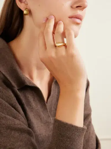 LIÉ STUDIO The Chloe Gold-plated Sterling Silver Ring | Thumbnail 2 LIÉ STUDIO The Chloe Gold-plated Sterling Silver Ring | Thumbnail 2