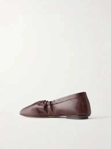 Le Monde Béryl Mica Gathered Leather Ballet Flats | Thumbnail 3 Le Monde Béryl Mica Gathered Leather Ballet Flats | Thumbnail 3