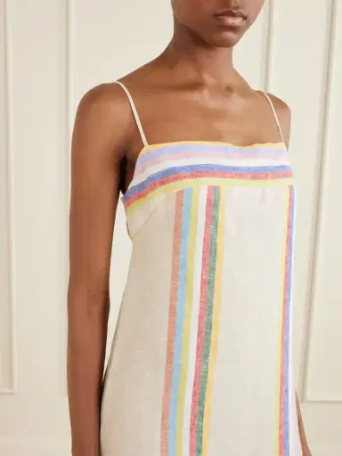 Staud Laura Striped Linen Maxi Dress | Thumbnail 4 Staud Laura Striped Linen Maxi Dress | Thumbnail 4