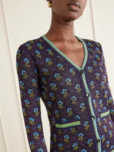 Etro Embroidered Jacquard Cardigan | Thumbnail 5 Etro Embroidered Jacquard Cardigan | Thumbnail 5