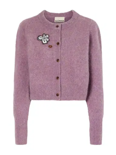 ALÉMAIS Reggie Sequin-embellished Mohair, Alpaca And Wool-blend Cardigan | Thumbnail 1 ALÉMAIS Reggie Sequin-embellished Mohair, Alpaca And Wool-blend Cardigan | Thumbnail 1
