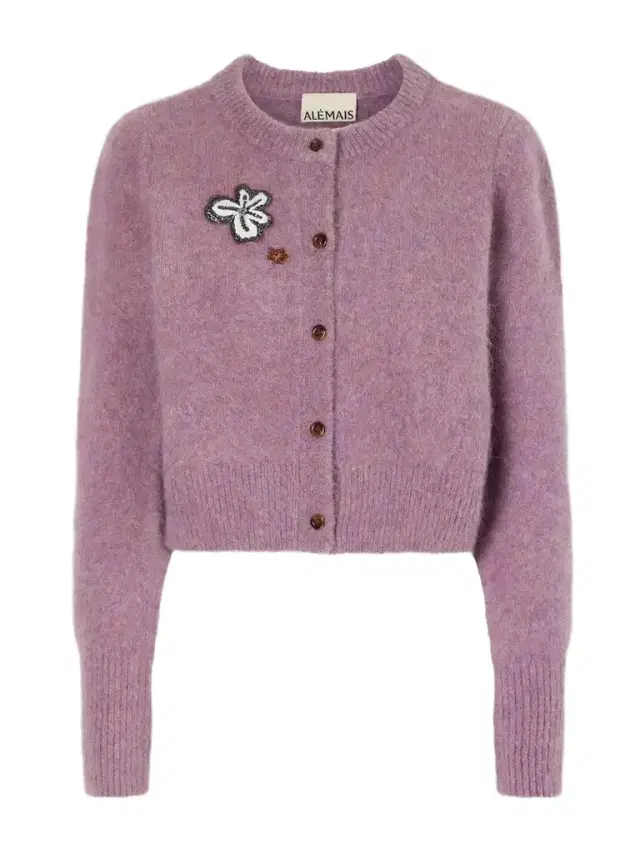 ALÉMAIS Reggie Sequin-embellished Mohair, Alpaca And Wool-blend Cardigan