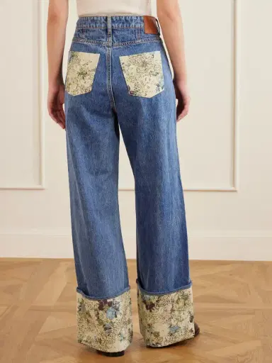 ALÉMAIS Marcel Printed Straight-leg Jeans | Thumbnail 4 ALÉMAIS Marcel Printed Straight-leg Jeans | Thumbnail 4