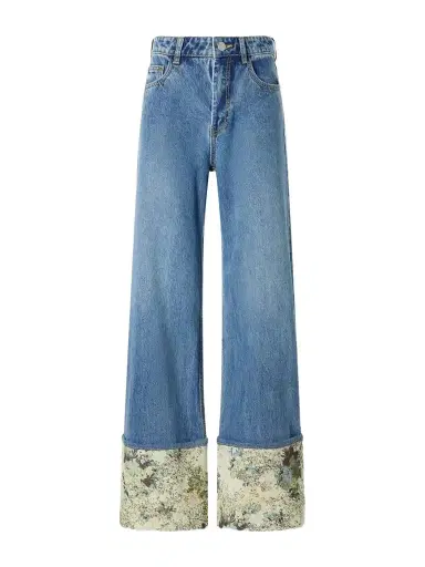 ALÉMAIS Marcel Printed Straight-leg Jeans | Thumbnail 1 ALÉMAIS Marcel Printed Straight-leg Jeans | Thumbnail 1