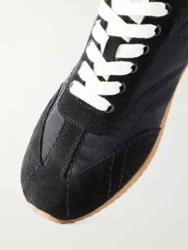 TOTEME Flex Suede-trimmed Shell Sneakers | Thumbnail 5 TOTEME Flex Suede-trimmed Shell Sneakers | Thumbnail 5