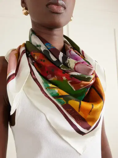 ALÉMAIS Mlak Floral-print Silk-twill Scarf | Thumbnail 3 ALÉMAIS Mlak Floral-print Silk-twill Scarf | Thumbnail 3