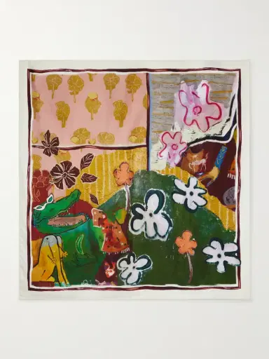 ALÉMAIS Mlak Floral-print Silk-twill Scarf | Thumbnail 4 ALÉMAIS Mlak Floral-print Silk-twill Scarf | Thumbnail 4