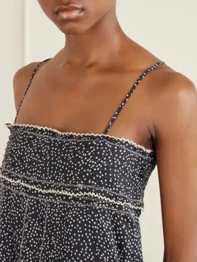 Marant Étoile Demy Printed Cotton Midi Dress | Thumbnail 4 Marant Étoile Demy Printed Cotton Midi Dress | Thumbnail 4