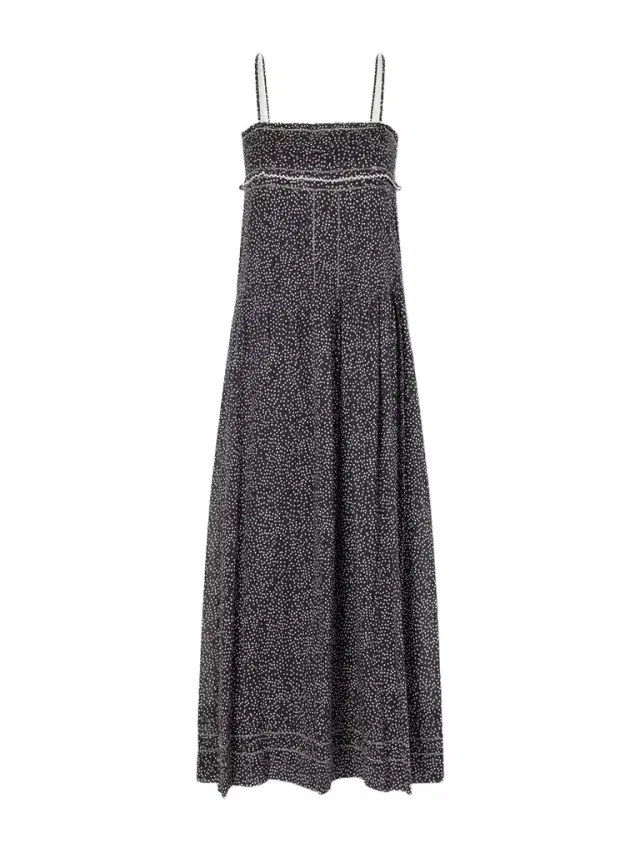 Demy Printed Cotton Midi Dress