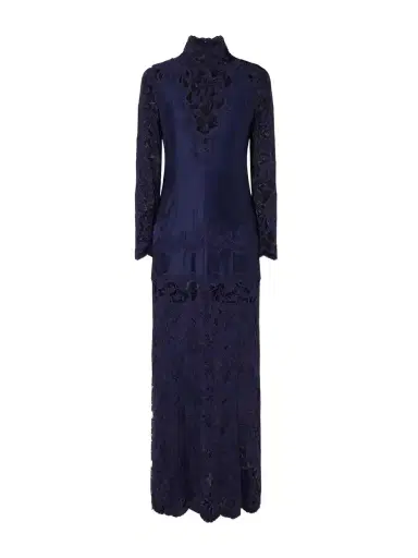 Rabanne Lace-trimmed Jersey Maxi Dress | Thumbnail 1 Rabanne Lace-trimmed Jersey Maxi Dress | Thumbnail 1