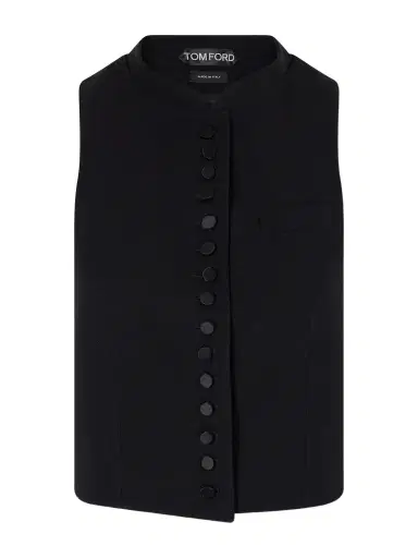 Tom Ford Wool-jacquard Gilet | Thumbnail 1 Tom Ford Wool-jacquard Gilet | Thumbnail 1