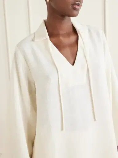 Lisa Marie Fernandez Tie-detailed Woven Tunic | Thumbnail 4 Lisa Marie Fernandez Tie-detailed Woven Tunic | Thumbnail 4