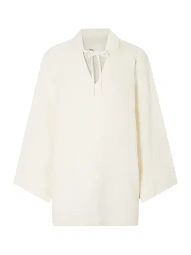 Lisa Marie Fernandez Tie-detailed Woven Tunic | Thumbnail 1 Lisa Marie Fernandez Tie-detailed Woven Tunic | Thumbnail 1