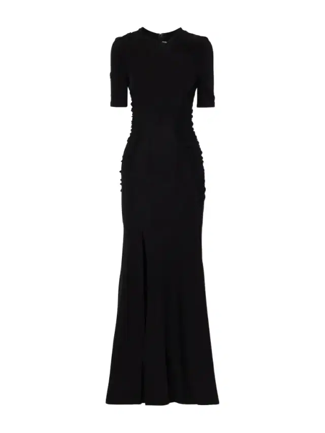 Victoria Beckham Gathered Satin Gown
