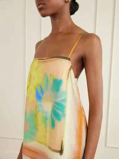 Staud Laura Printed Linen Mini Dress | Thumbnail 4 Staud Laura Printed Linen Mini Dress | Thumbnail 4