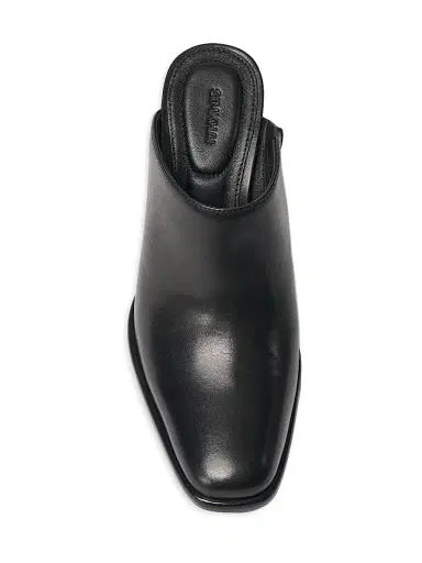 Simkhai Women's Carolyn 85MM Leather Block-Heel Mules - Black - Size 11 | Thumbnail 3 Simkhai Women's Carolyn 85MM Leather Block-Heel Mules - Black - Size 11 | Thumbnail 3