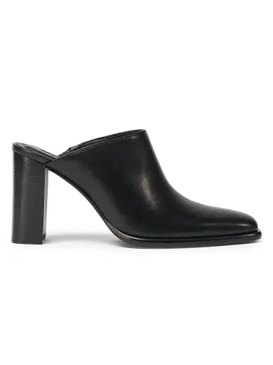 Simkhai Women's Carolyn 85MM Leather Block-Heel Mules - Black - Size 11 | Thumbnail 1 Simkhai Women's Carolyn 85MM Leather Block-Heel Mules - Black - Size 11 | Thumbnail 1
