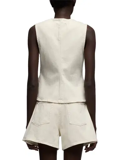 7 For All Mankind Women's Denim Vest - Moondust - Size XXS | Thumbnail 4 7 For All Mankind Women's Denim Vest - Moondust - Size XXS | Thumbnail 4