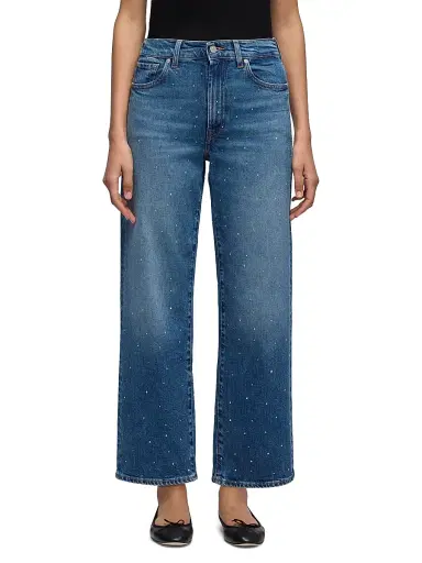 7 For All Mankind Women's Stovepipe Embellished Wide-Leg Jeans - Blue Shine - Size 32 | Thumbnail 3 7 For All Mankind Women's Stovepipe Embellished Wide-Leg Jeans - Blue Shine - Size 32 | Thumbnail 3