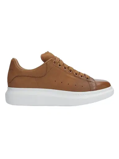 Alexander McQueen Men's Oversized Spray-Toe Suede Sneakers - Brown - Size 7 | Thumbnail 1 Alexander McQueen Men's Oversized Spray-Toe Suede Sneakers - Brown - Size 7 | Thumbnail 1